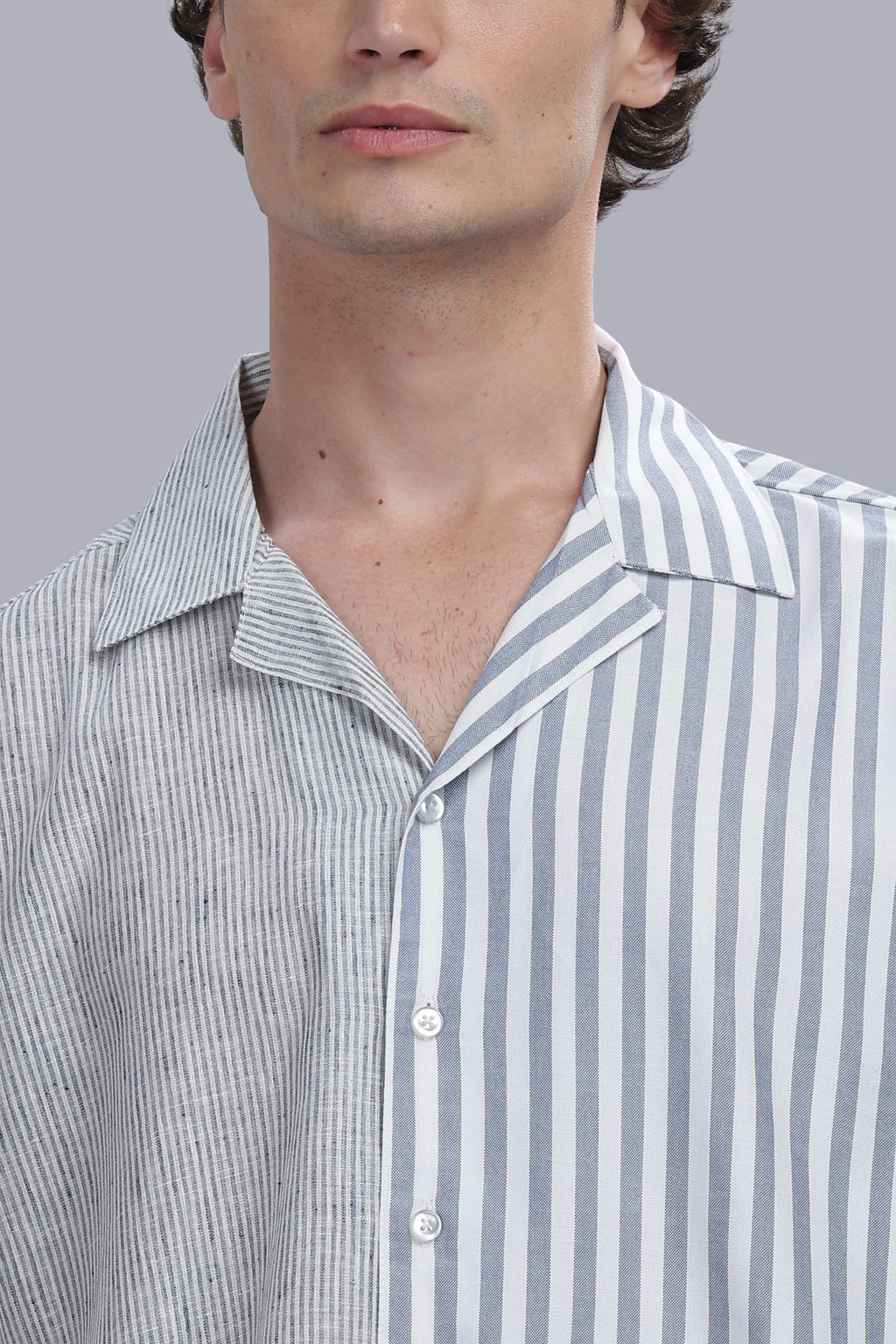 Dual Stripe Resort Boxy Shirt