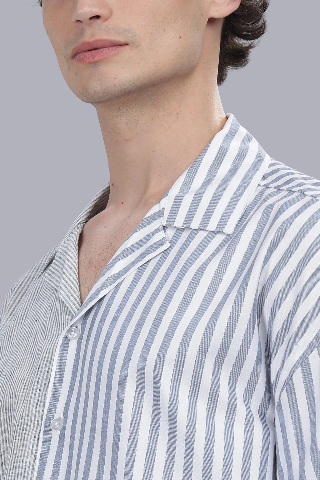 Dual Stripe Resort Boxy Shirt