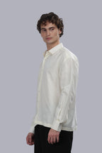 Ivory linen Cotton Boxy Shirt