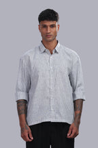Blue Stripe Boxy Shirt