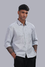 Blue Stripe Boxy Shirt
