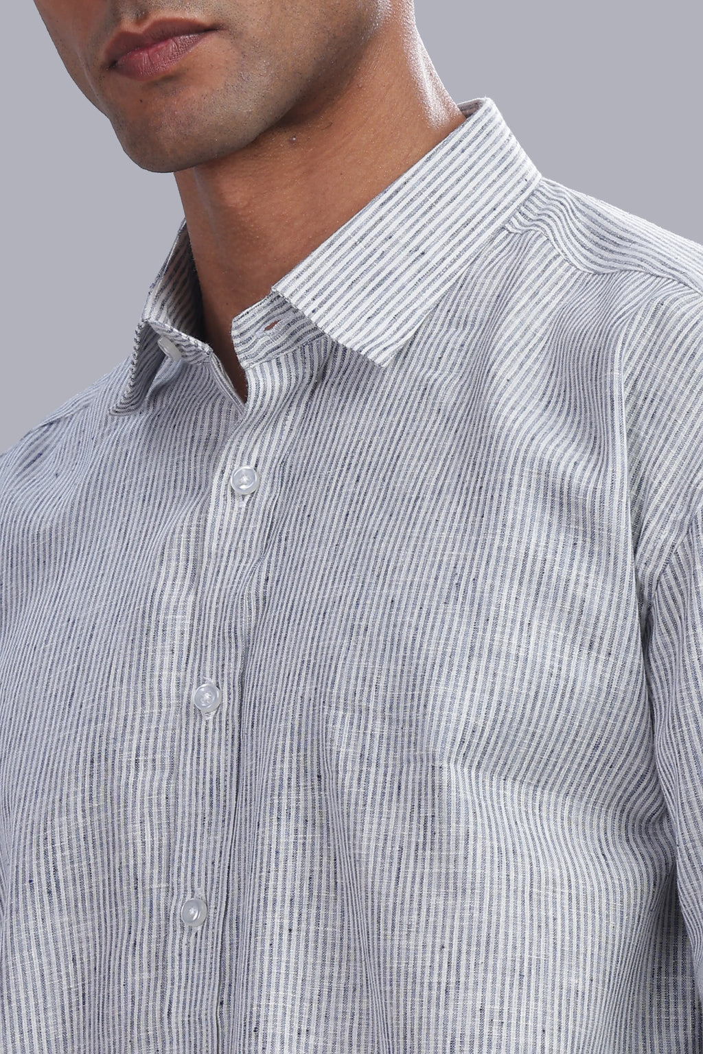 Blue Stripe Boxy Shirt