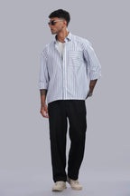 Blue Stripe Oxford Shirt